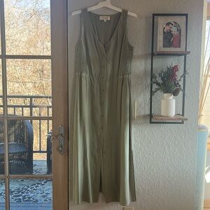 Sage Cloth & Stone Maxi Dress